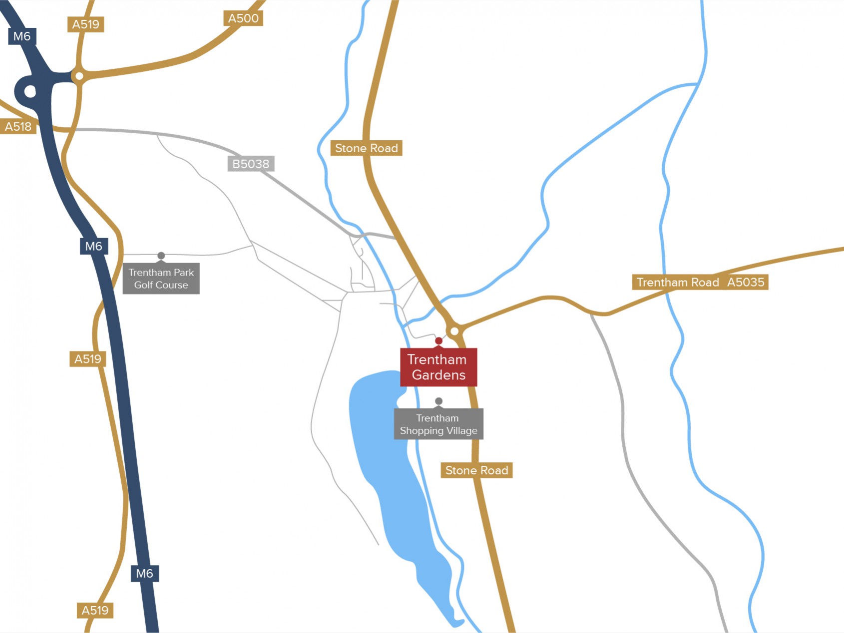Trentham Gardens Map