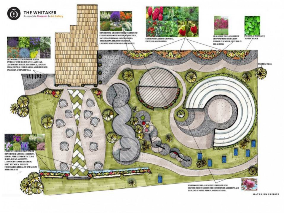 Garden design drawing, sketch, illustration, garden design Garden design drawing, sketch, illustration, garden design