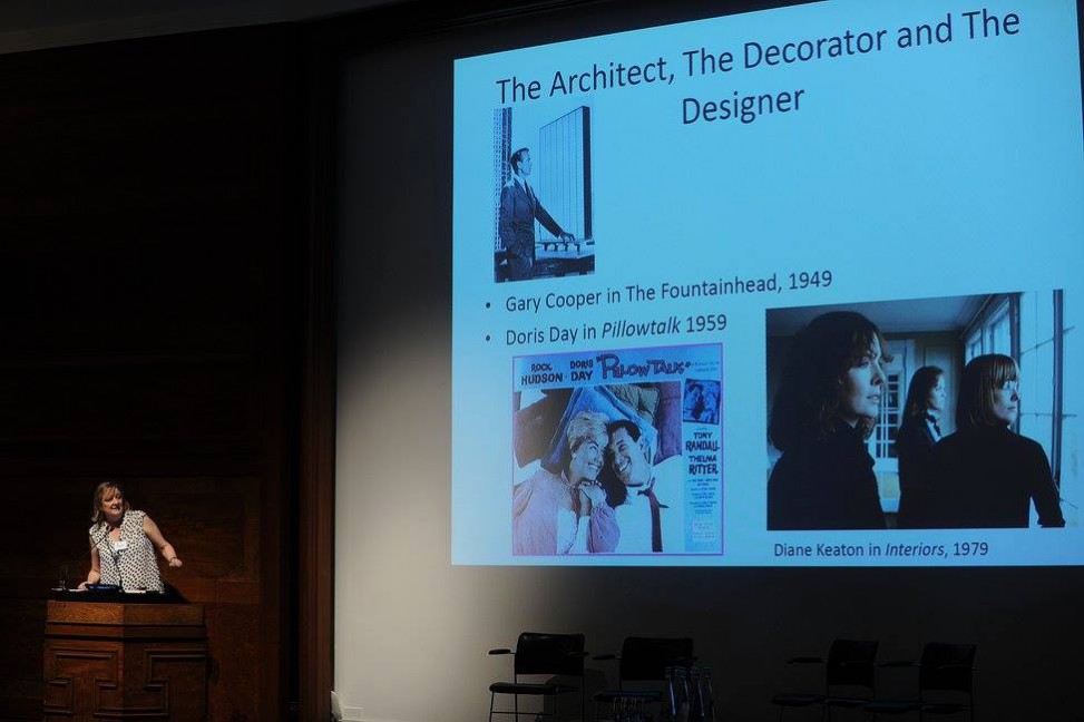 Professor Anne Massey presents her talk on stage on the topic The Architect, the decorator and the designer talk at BIID's annual conference that celebrated BIID's 50th anniversary this year. Professor Anne Massey presents her talk on stage on the topic on The Architect, the decorator and the designer talk at BIID's annual conference that celebrated BIID's 50th anniversary this year.