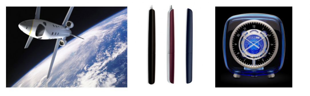Cross-disciplinary Design example, Marc Newson Images left to right Space Plane, EADS Astrium. Nautilus retractable pens. Hermes Atmos 566 clock, Jaeger Le-Coultre. Accessed:14.08.15. www.marc-newson.com Cross-disciplinary Design example, Marc Newson Images left to right Space Plane, EADS Astrium. Nautilus retractable pens. Hermes Atmos 566 clock,Jaeger Le-Coultre. Accessed:14.08.15. www.marc-newson.com