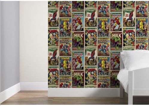 National Wallpaper Week, Josh our National Design Academy E-learning Designer chose Marvel Comic strip wallpaper from Wilko as his favourite wallpaper design. National Wallpaper Week, Josh our National Design Academy E-learning Designer chose Marvel Comic strip wallpaper from Wilko as his favourite wallpaper design.