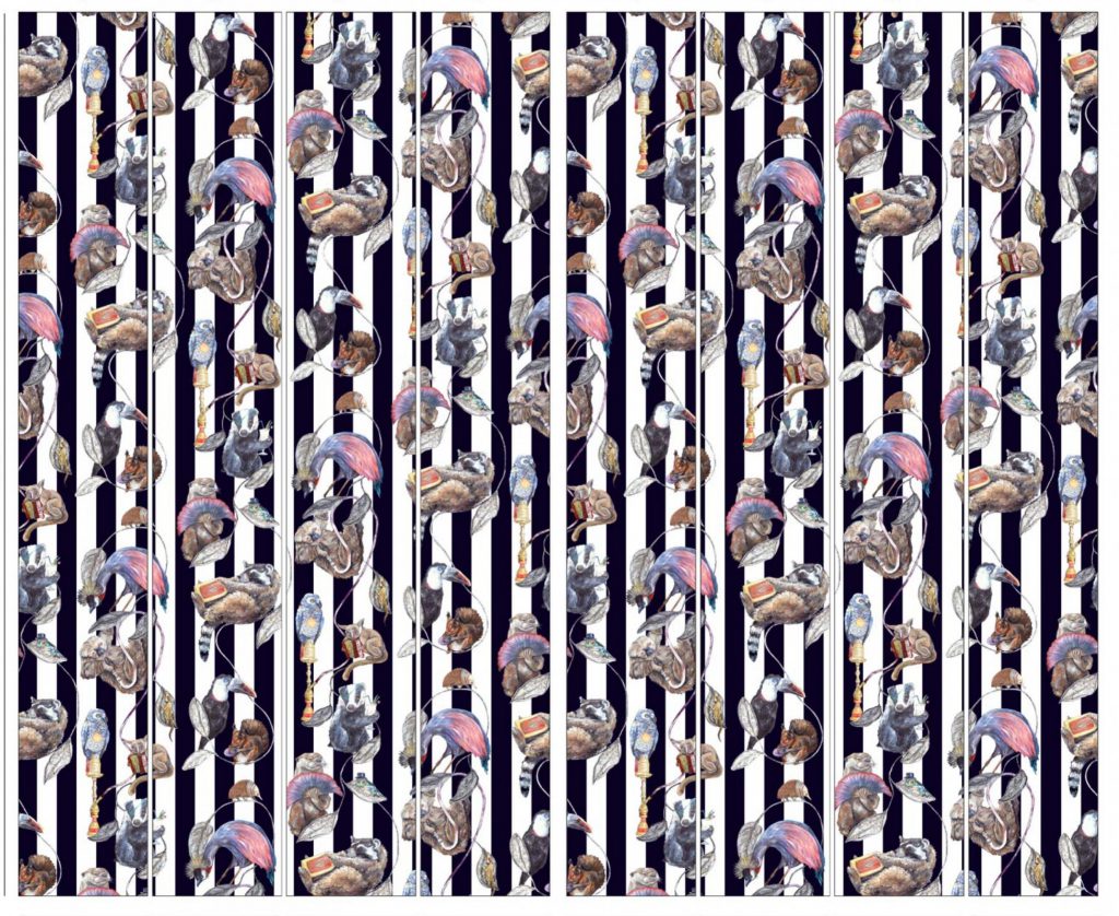 For National Wallpaper Week, National Design Academy Marketing Executive Marianne chose House of Hackney's Midnight stripe wallpaper as her favourite wallpaper due to the scale and sense of drama of its design. For National Wallpaper Week, National Design Academy Marketing Executive Marianne chose House of Hackney's Midnight stripe wallpaper as her favourite wallpaper due to the scale and sense of drama of its design.