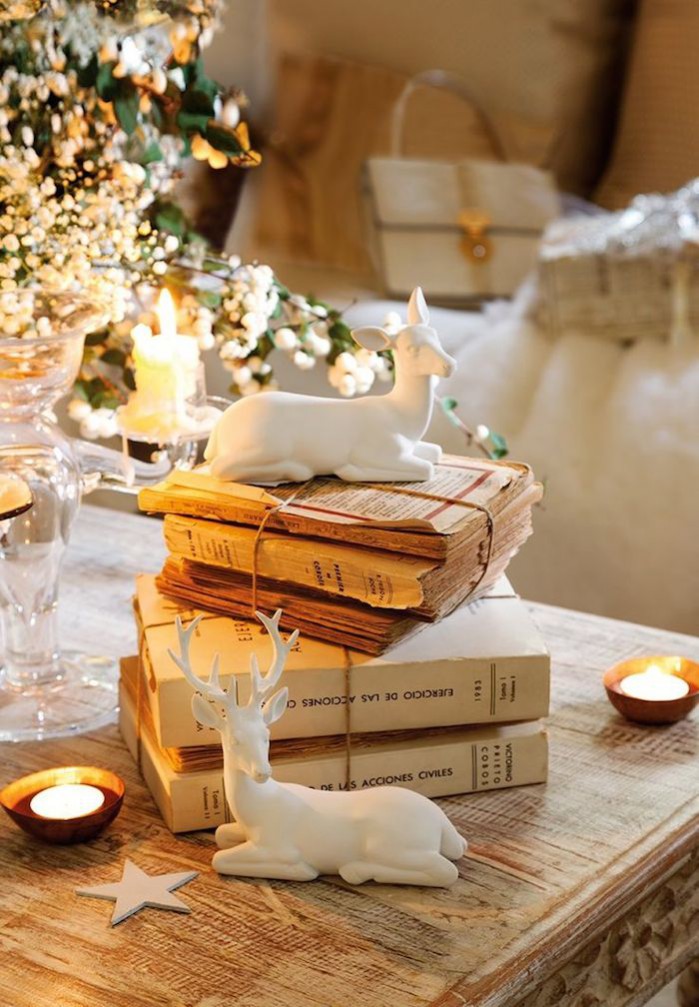 A touch of Christmas: A few well placed accessories can transform your usual decor. Image via: christmas-time http://dustjacket-attic.com/2014/12/interiors-a-touch-of-christmas.html/ A touch of Christmas: A few well placed accessories can transform your usual decor. Image via: christmas-time http://dustjacket-attic.com/2014/12/interiors-a-touch-of-christmas.html/