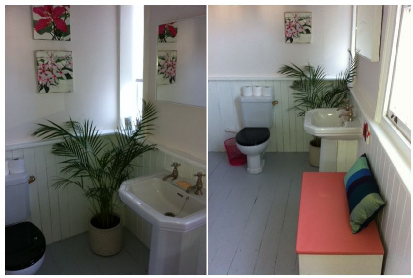 National Design Academy student Carolyn has successfully been shortlisted for the submission of her Welsh Victorian Townhouse Retrofit project within the student/graduate category. The guest en suite sink and bench area.