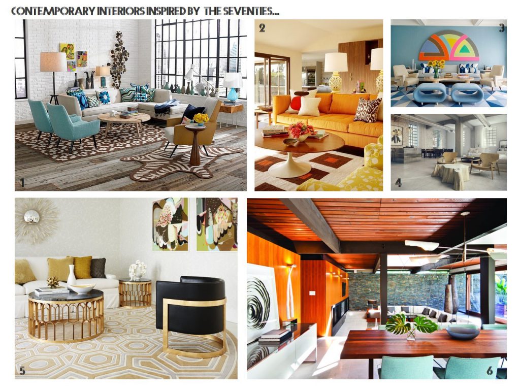 contemporary 1970s interior design