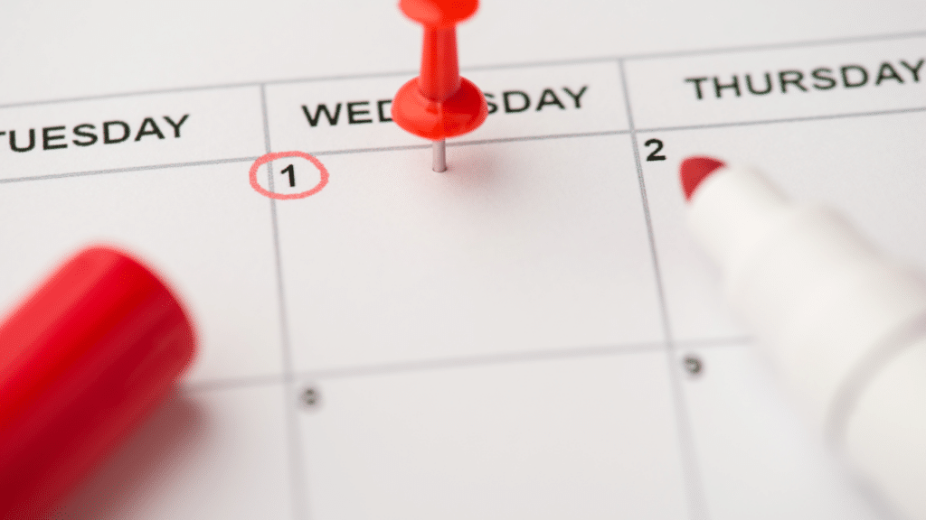 calendar deadline