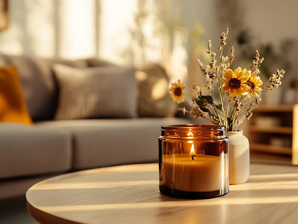 Candle burning