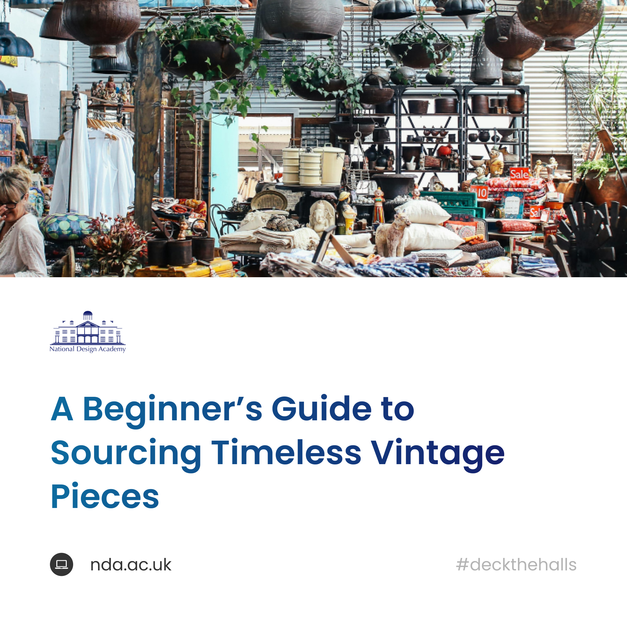Beginner’s Guide to Sourcing Timeless Vintage Pieces Blog Cover