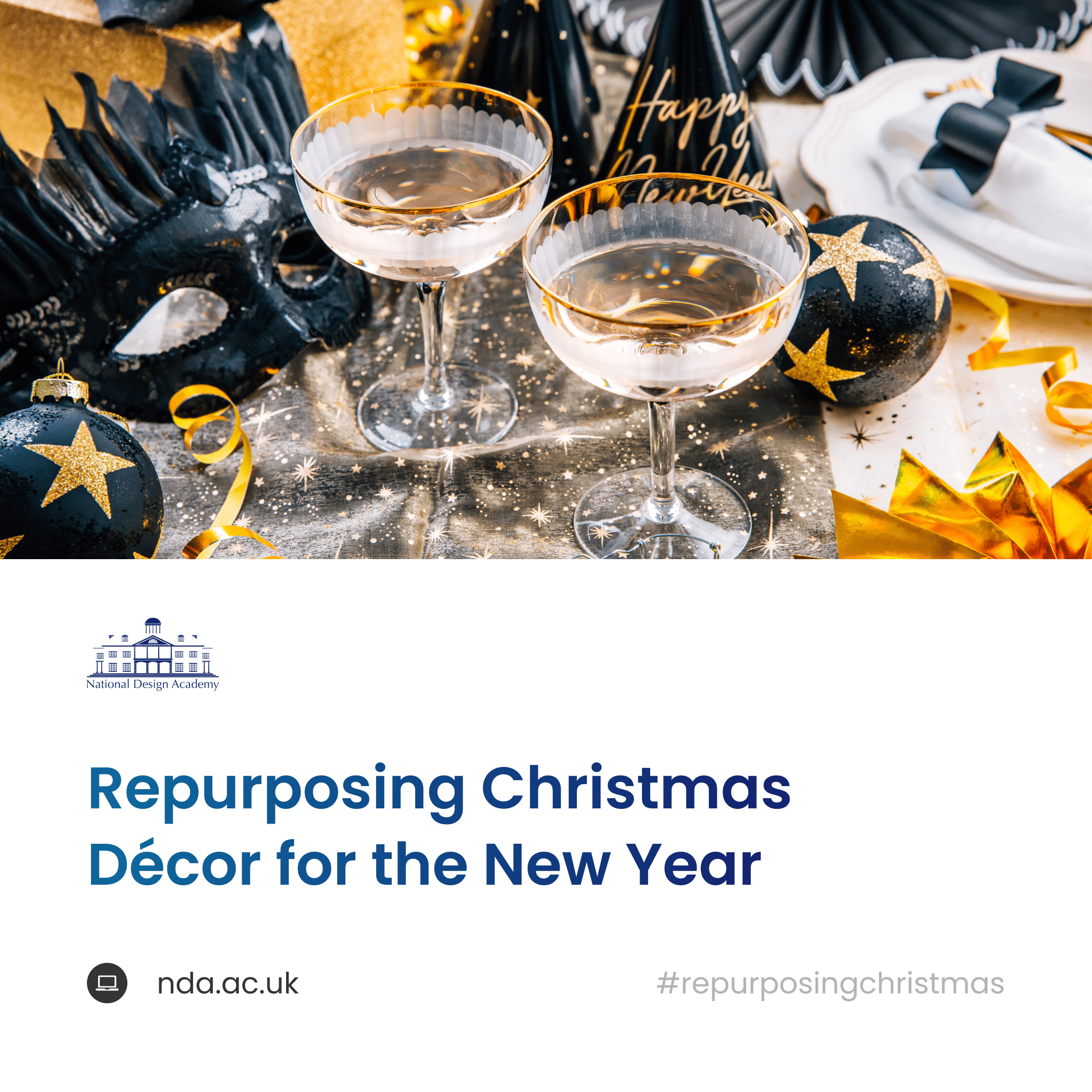 Repurposing Christmas Décor for the New Year Blog Cover