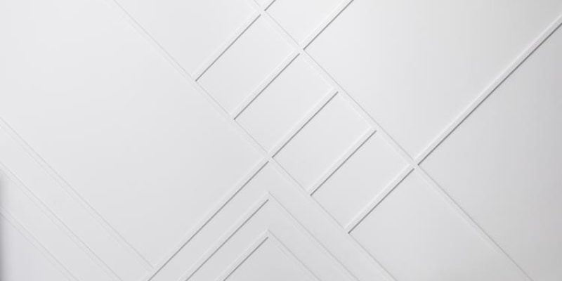 Diagonal Mouldings Modern Room
